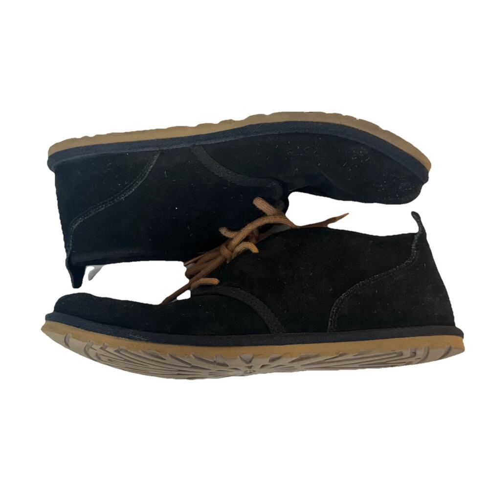 UGG Maksim Chukka Boots Black Suede Lace-Up Sheepskin Casual Comfort Men’s Sz 8 - Picture 9 of 11